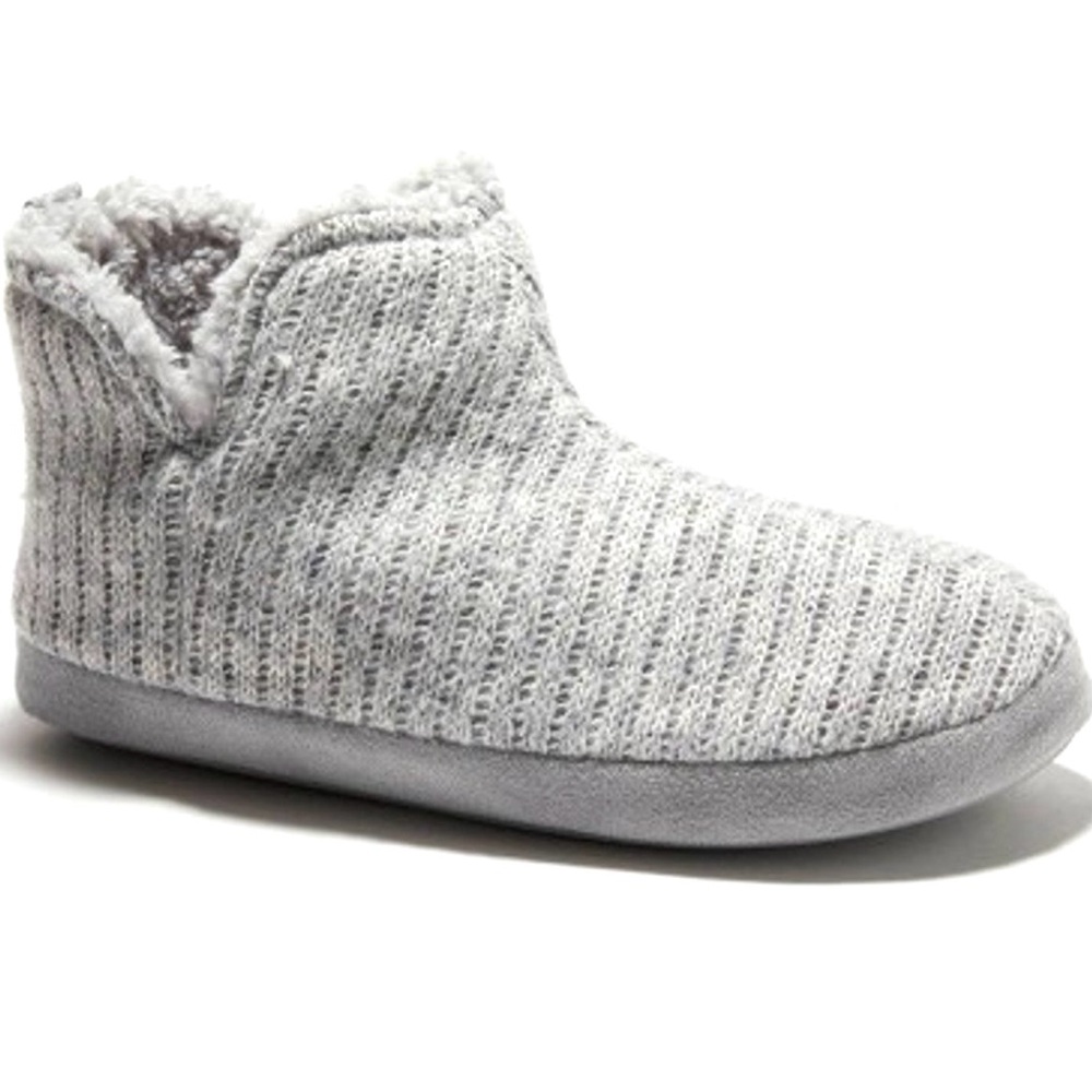 Dluxe by Dearfoams Women's Knit Bootie Slippers